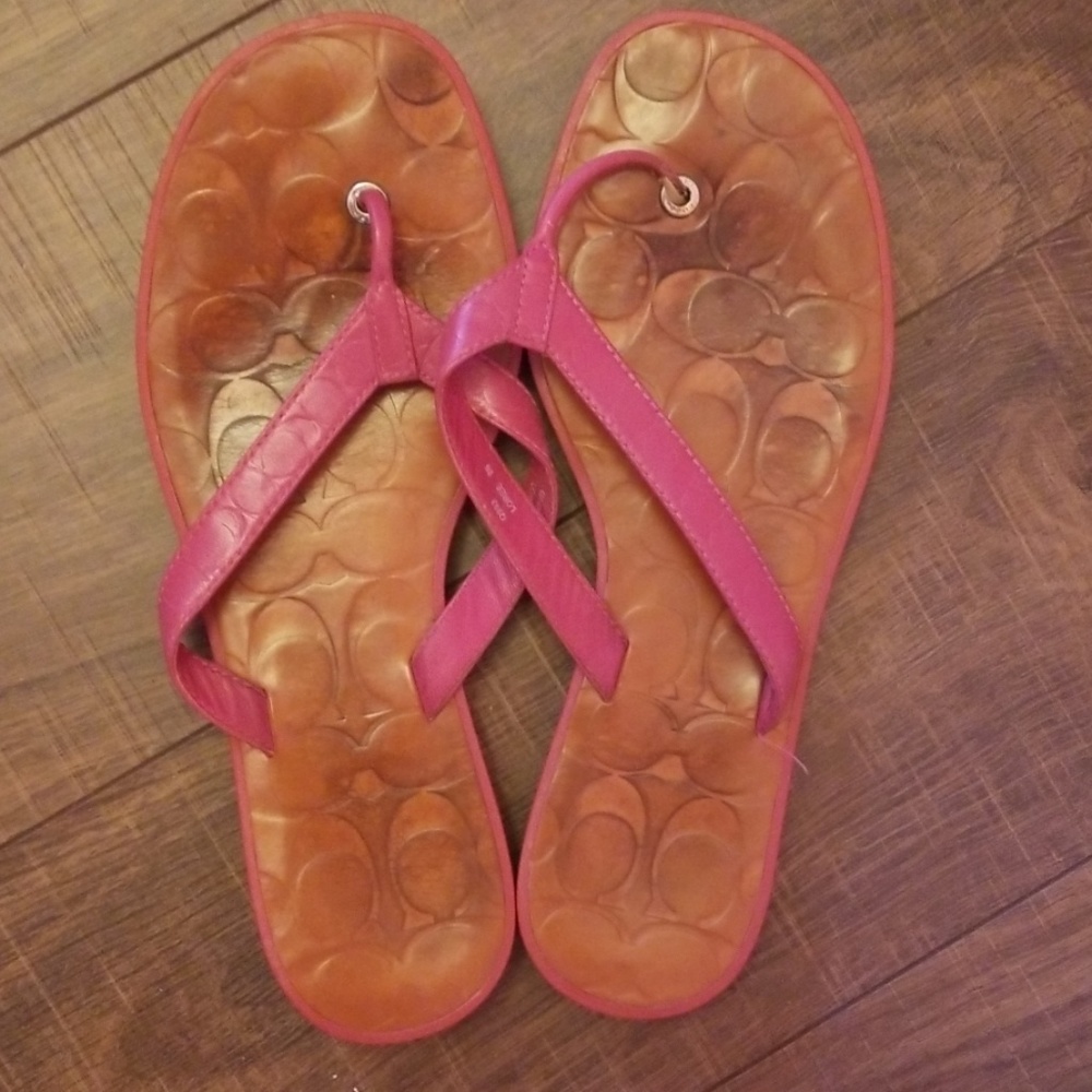Coach Pink Sandals
